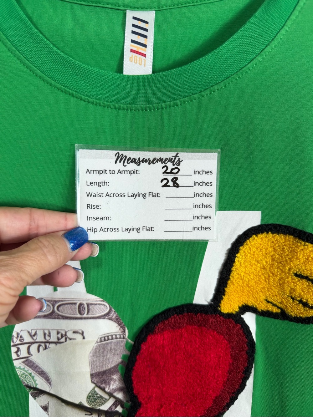 Fifth Loop NWOT Men’s “Motivation” Graphic T-Shirt In Lucky Green. Size Small. - Picture 4 of 15